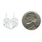 Sterling Silver Mother Daughter 2 Pc Heart Charm Jewerly 23mm x 20mm